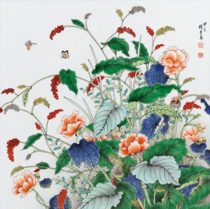 杨李英 当代各类绘画作品 -  《花开如锦》